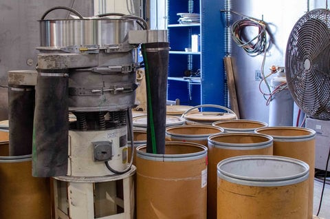 Grit storage and disposal