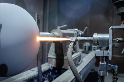 Tungsten Carbide Coating on a Ball Valve