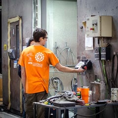 Thermal Spray Technician Programming a Robot